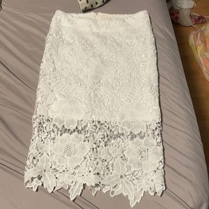 Small Just Me floral lace skirt